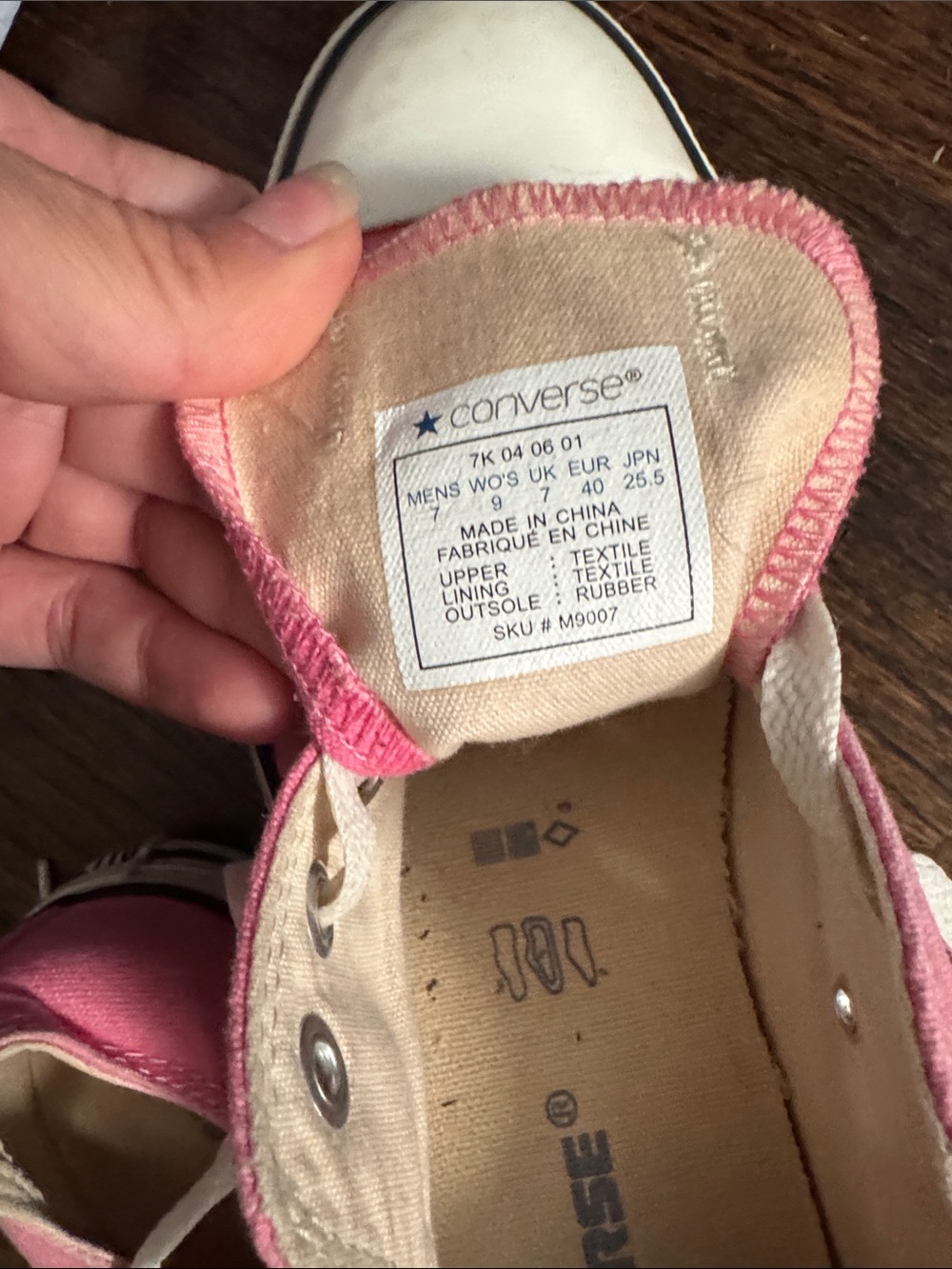 Converse Pink Low-Top Canvas Sneakers - Picture 2 of 3